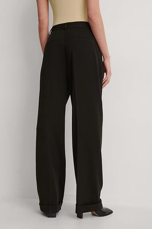 Pleat Suit Pants Black | NA-KD