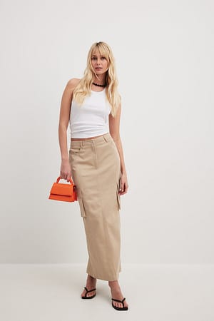 Maxi Cargo Skirt Outfit