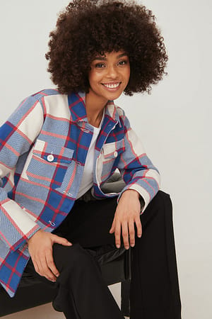 Red/Blue Checked Overshirt