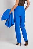 Blue Regular kostuumbroek met halfhoge taille