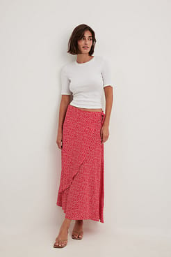 Midi Wrapped Skirt Outfit