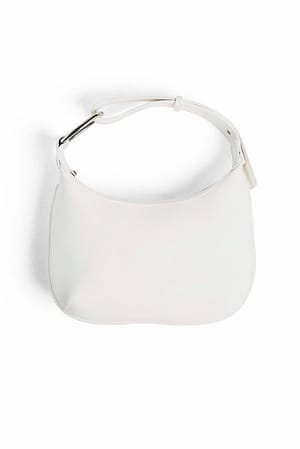 Offwhite Abgerundete Mini-Handtasche