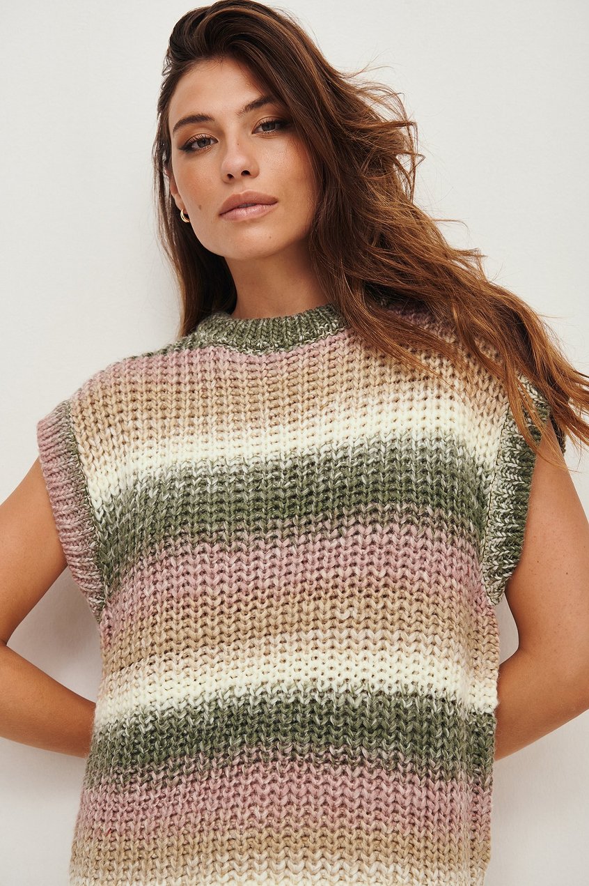 Pullover Reborn Collection | Kurze Chunky Oversize-Strickweste - QX98410
