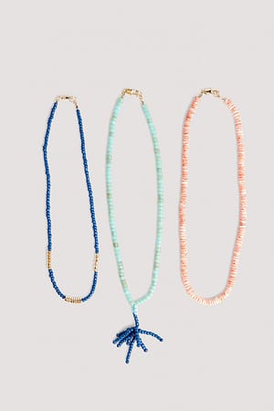 Multicolor Multilayer Shell Necklace