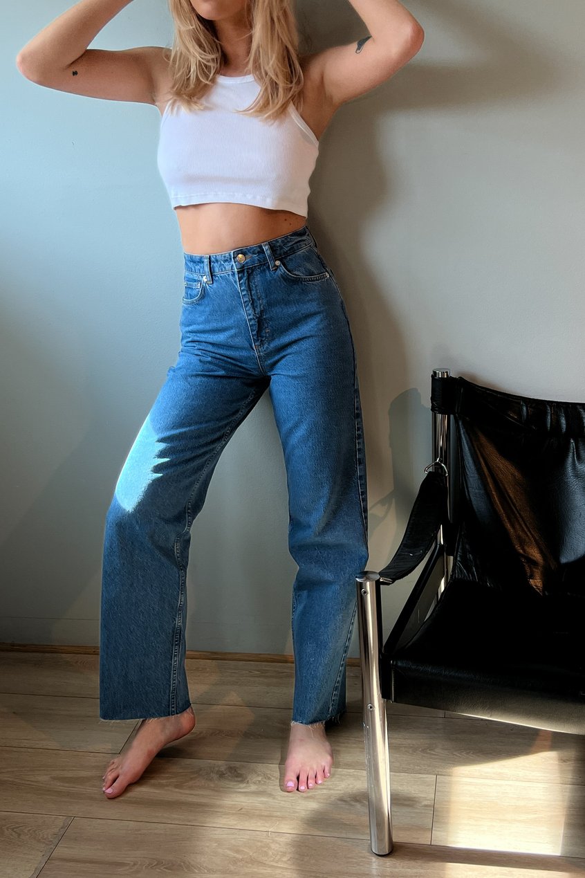 Jeans Jeans mit geradem Bein | Detaillierte Jeans - GC69339