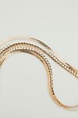 Gold Recycled Double Layer Chains