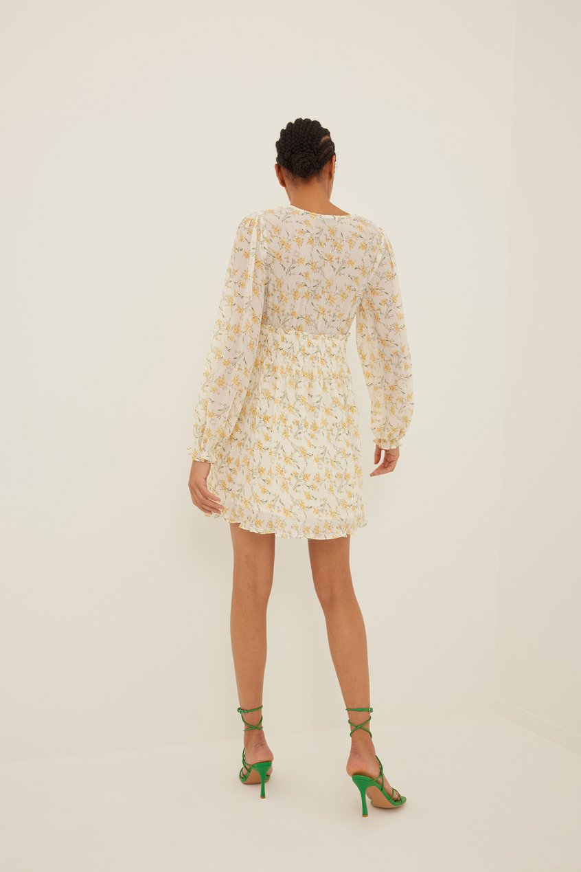 Kleider Langarm Kleider | Strukturiertes Kleid mit Kitteldetail - RG08246