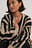 Zebra Knitted Oversized Brushed Cardigan