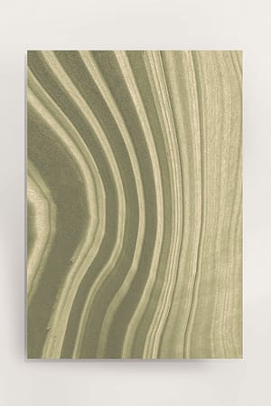 Green Vibrant Lines Poster