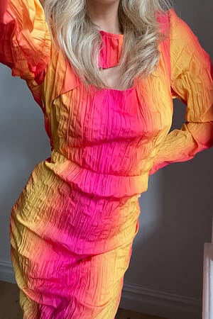 Tan Flamenco Cut Out Structured Maxi Dress