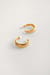 18K Gold Plated Ruffled Hoop Earrings