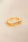 18K Gold Plated Slim Signet Ring