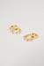 18K Gold Plated Sparkling Mini Hoops