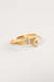 18K Gold Plated Sparkling Moon Rings