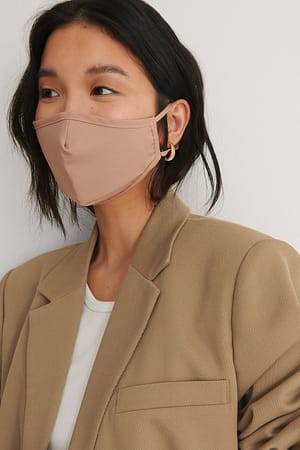 Light Brown 2-pack stevige passende maskers