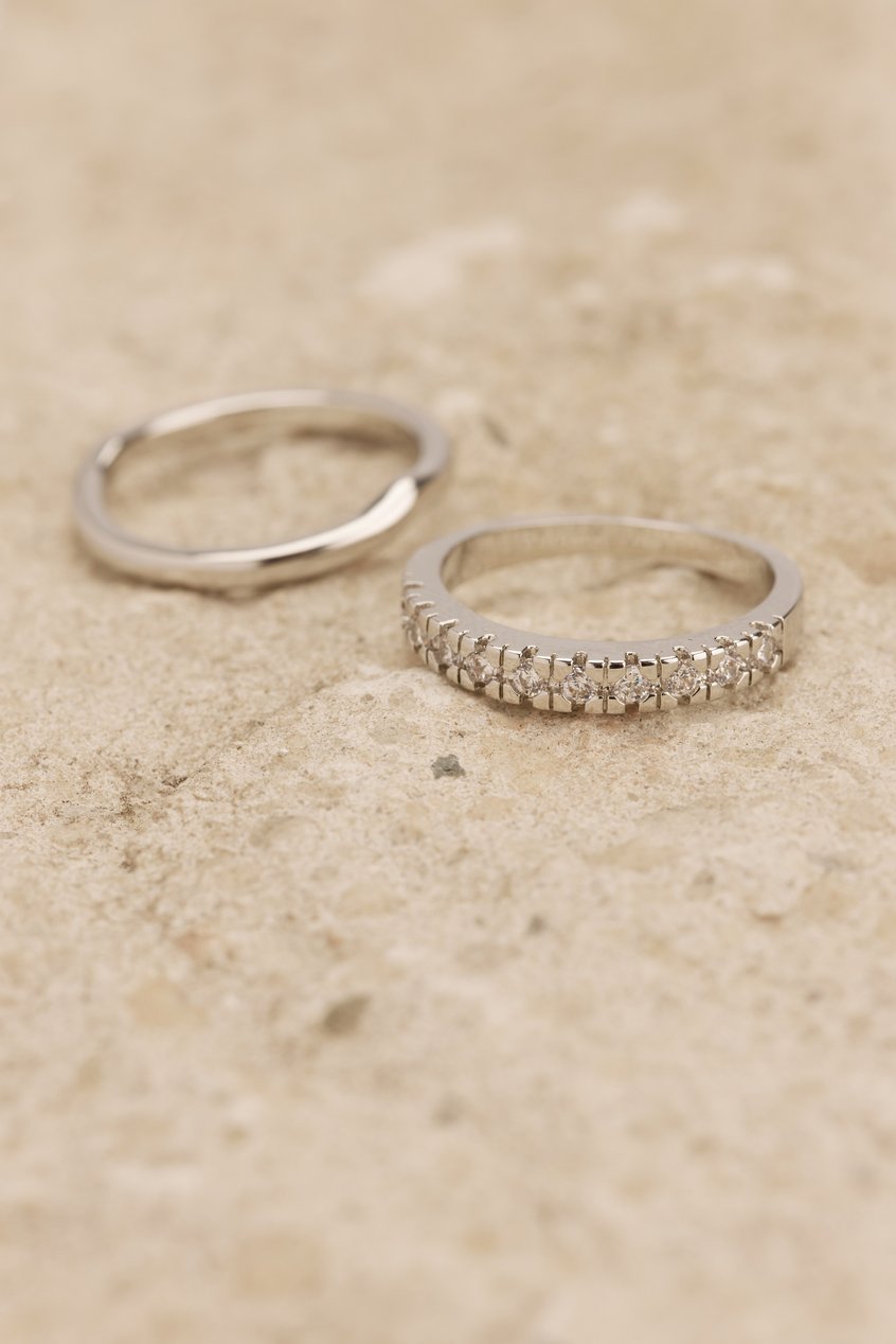 Complementos Anillos | 2-pack Strass Rings - GZ21697