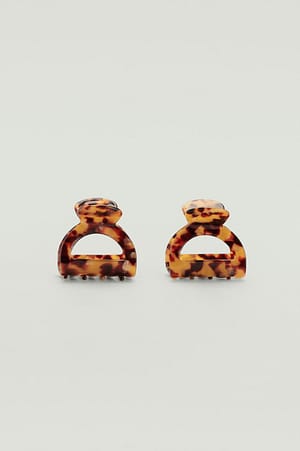 Tortoise 2-pack Small Hairclips