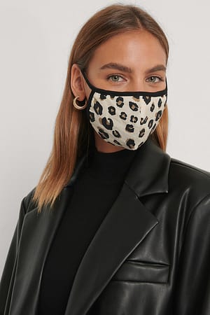 Leopard/Multi 3-pack Face Masks