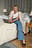 Jeans con gamba ampia modello anni ‘70 riciclati