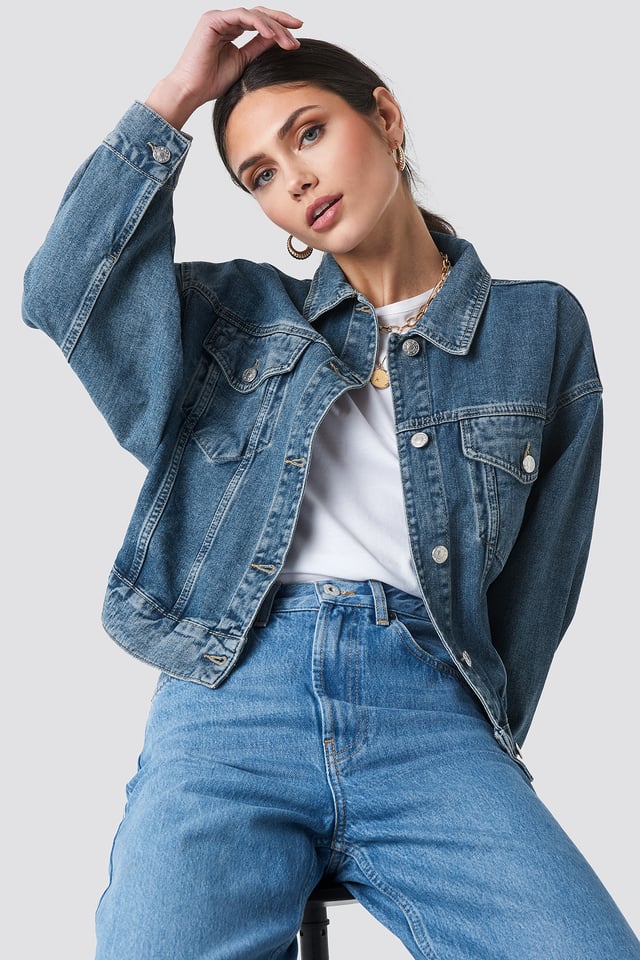 Denimjakke Mid Blue