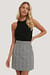 A-line Houndtooth Mini Skirt