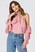 A-Neck Frill Sleeve Blouse