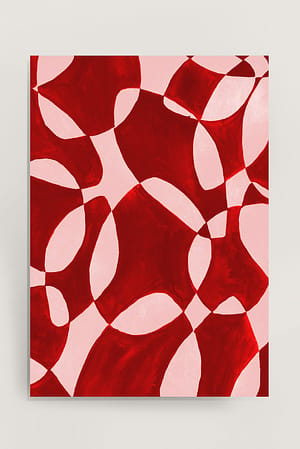Red Poster abstrato