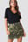 Army Printed Mini Skirt