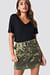 Army Printed Mini Skirt