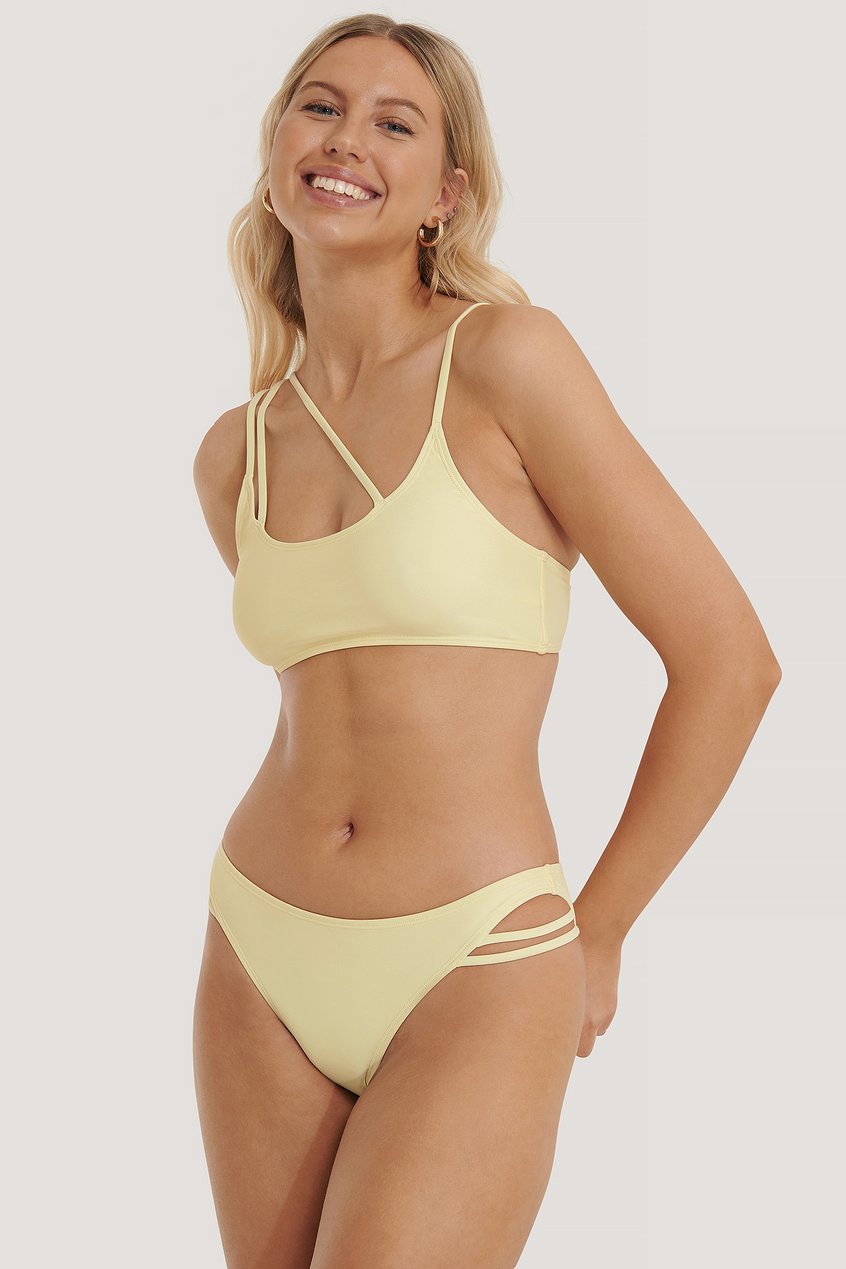 Ropa de baño Partes de abajo de bikinis | Asymmetric Strap Bikini Panty - JT93845