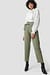 Asymmetric Belted Suit Pants