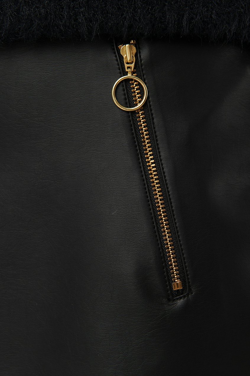 Röcke Influencer Collections | Asymmetric PU Zipper Skirt - QV74200