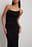 Asymetryczna sukienka maxi z cienkimi ramiączkami