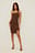 Asymmetrisk kort kjole med tynde stropper