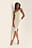 Asymmetrisk kort kjole med tynde stropper