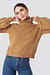 Balloon Sleeve High Neck Knitted Sweater