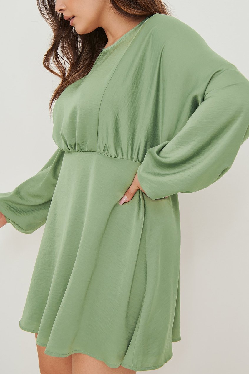Robes Robes en satin | Robe manches ballon recyclée - GY77657