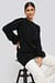 Balloon Sleeve Knitted Long Sweater