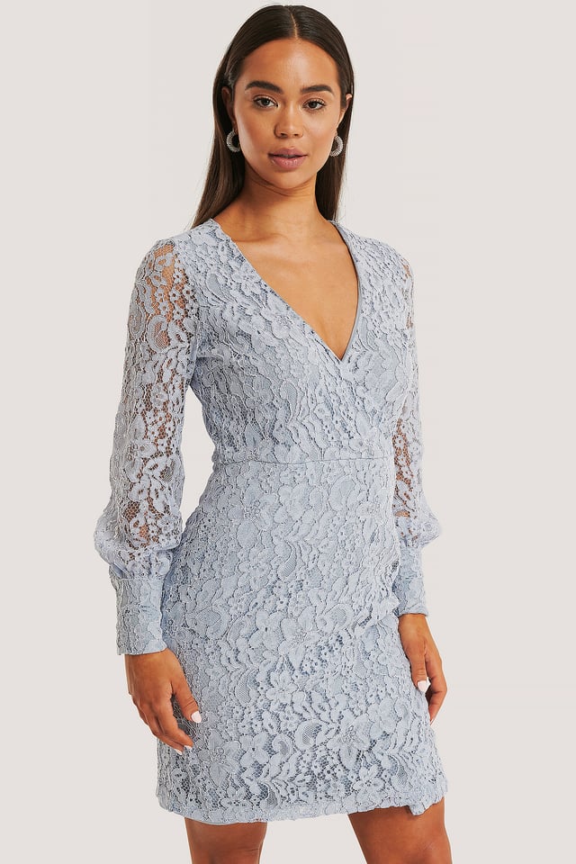 Blondekjole Dusty Light blue