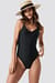 Basic Front Ruched Swimsuit