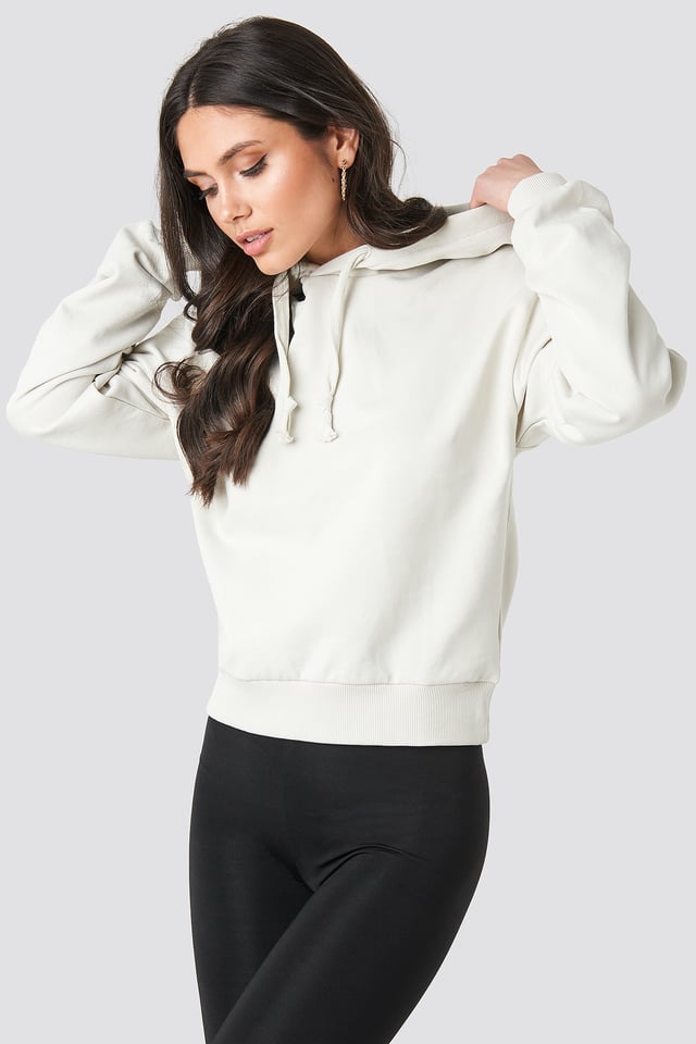 Basic Hoodie Dusty Light Beige