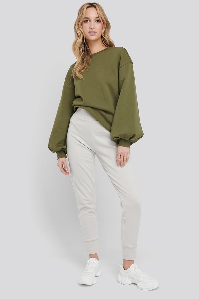 Basic Joggers Dusty Light Beige