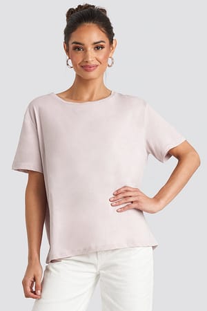 Dusty Light Pink Camiseta básica oversize