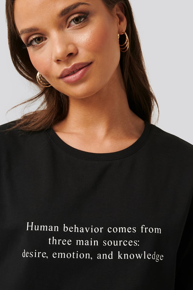 Oversize-T-Paita Black