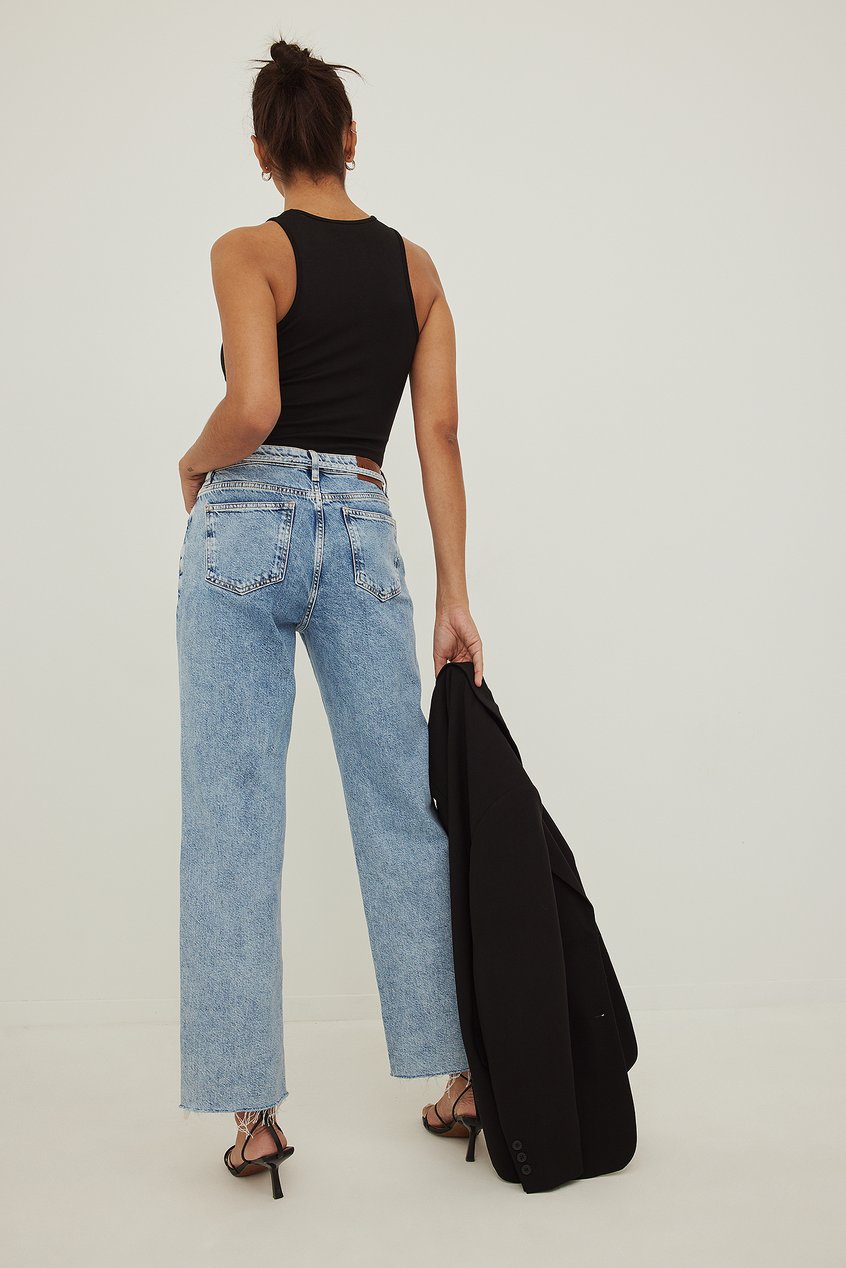 Jeans High Waisted Jeans | Detaillierte Jeans - MZ78900