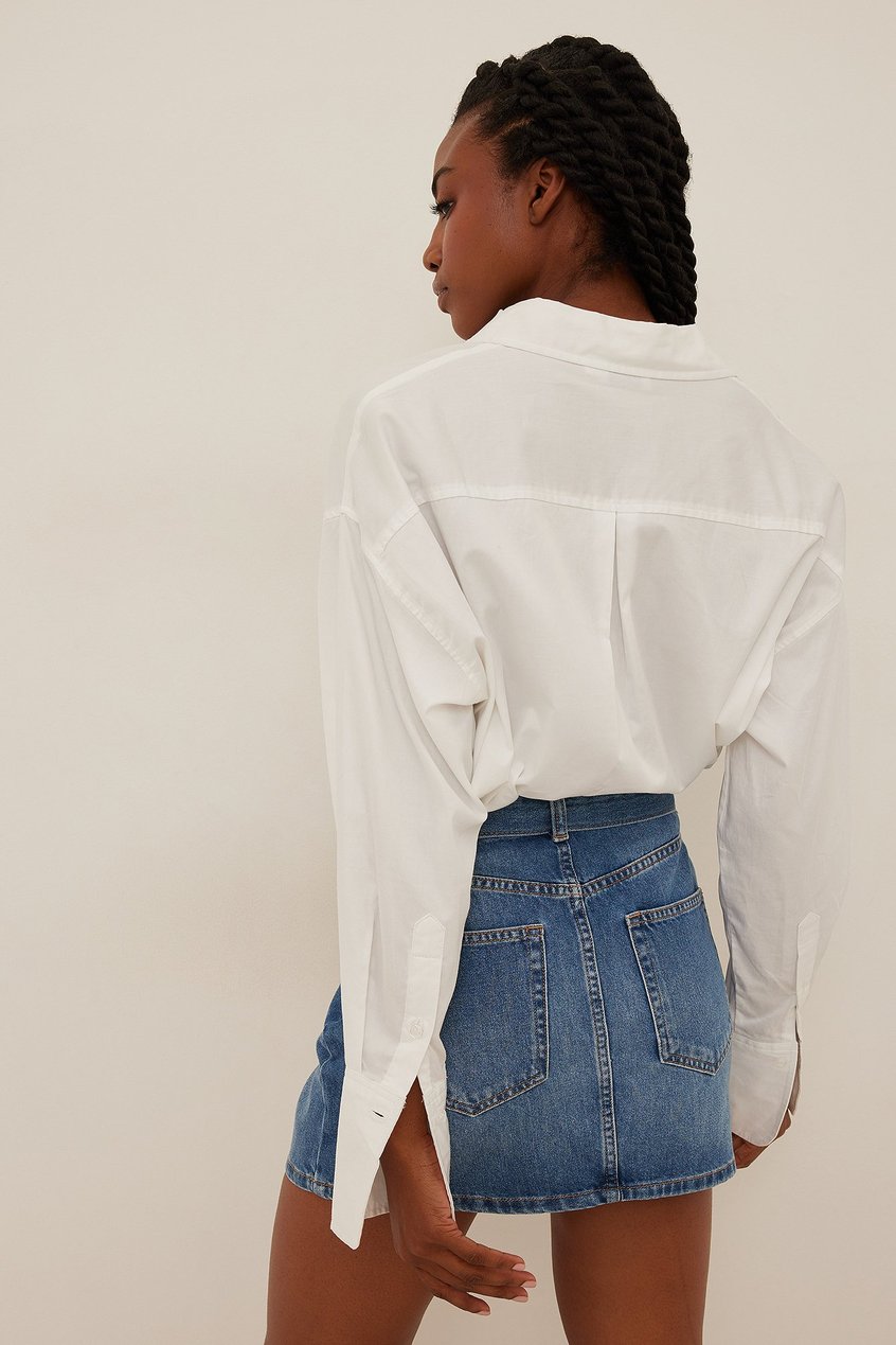Röcke A-Linienröcke | Belted Denim Mini Skirt - UH74858