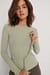 Belted Long Sleeve Top