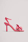 Pink Big Blossom Detail Heels