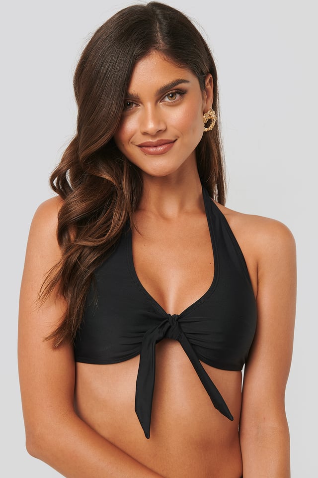 Big Knot Bikini Top Black