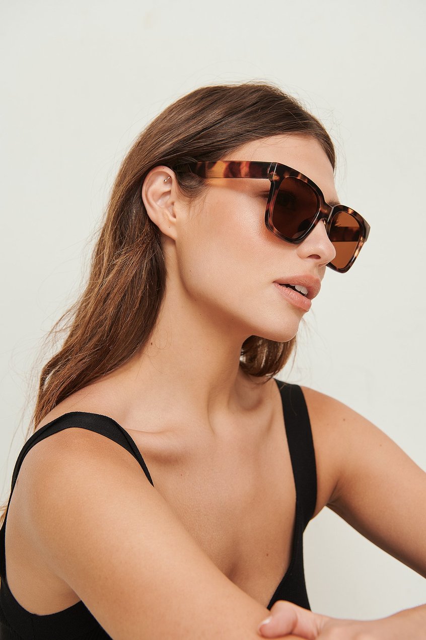 Reborn Collection Gafas de sol | Gafas de sol grandes con esquinas redondeadas recicladas - YN33089